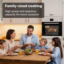 EuroChef 80L Oven Fan Forced Wall Built in Electric Stainless Steel-6