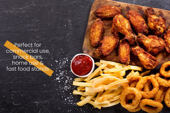 EuroChef Commercial Electric Deep Fryer Twin Frying Basket Chip Cooker Fry