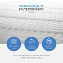 Kingston Slumber Mattress DOUBLE Bed Size Bonnell Spring Bedding Firm Foam Top 16CM-8