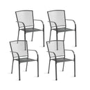 FORTIA 4pc Outdoor Dining Chair Set, for Outside with E-coating-1