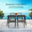 FORTIA 4pc Outdoor Dining Chair Set, for Outside with E-coating-3