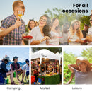 RED TRACK 3.6x2.2m Ultra Compact Folding Gazebo, Walls, Carry bag, Portable Outdoor Popup Marquee for Camping Beach, White-8