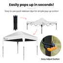 RED TRACK 3x3m Ultra Compact Folding Gazebo, Carry bag, Portable Outdoor Popup Marquee for Camping Beach, White-6
