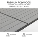 FORTIA 7pc Outdoor Dining Furniture Set, Table and Chairs Setting for Outside-6