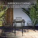 FORTIA 7pc Outdoor Dining Furniture Setting, Table and Chairs Set for outside with E-coating-6