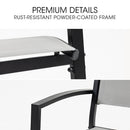 FORTIA 6pc Outdoor Dining Chair Set, for Outside-4