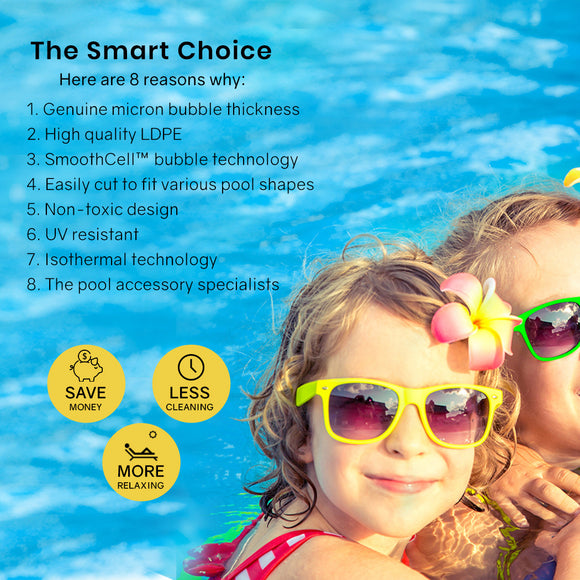 Aurelaqua Pool Cover Roller and 6x3.2m Solar Blanket 400 Micron, Blue