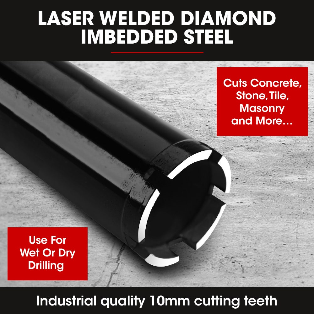 Baumr-AG Diamond Core Drill Bit 53mm Concrete Wet Dry Tile Stone Brick Marble - 0