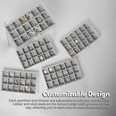 GOMINIMO Earring Jewelry Organiser with 5 Drawers Grey-6