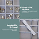 GOMINIMO Earring Jewelry Organiser with 5 Drawers Grey-7