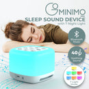 GOMINIMO White Noise Machine with Night Light and 40 Soothing Sounds for Sleeping (White)-2