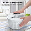 GOMINIMO Multifunctional 6L Grips Press Salad Spinner (White)-4