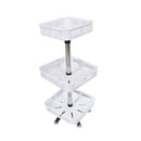 GOMINIMO 3 Tier Rotating Spice Rack Square Shape (White)-8