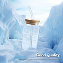 Gominimo 16Oz 12pcs Mason Jar Drinking Glass with Lid and Straw Tumbler Cup Can-3