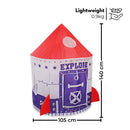 GOMINIMO Kids spaceship Tent (Purple and Red)-8