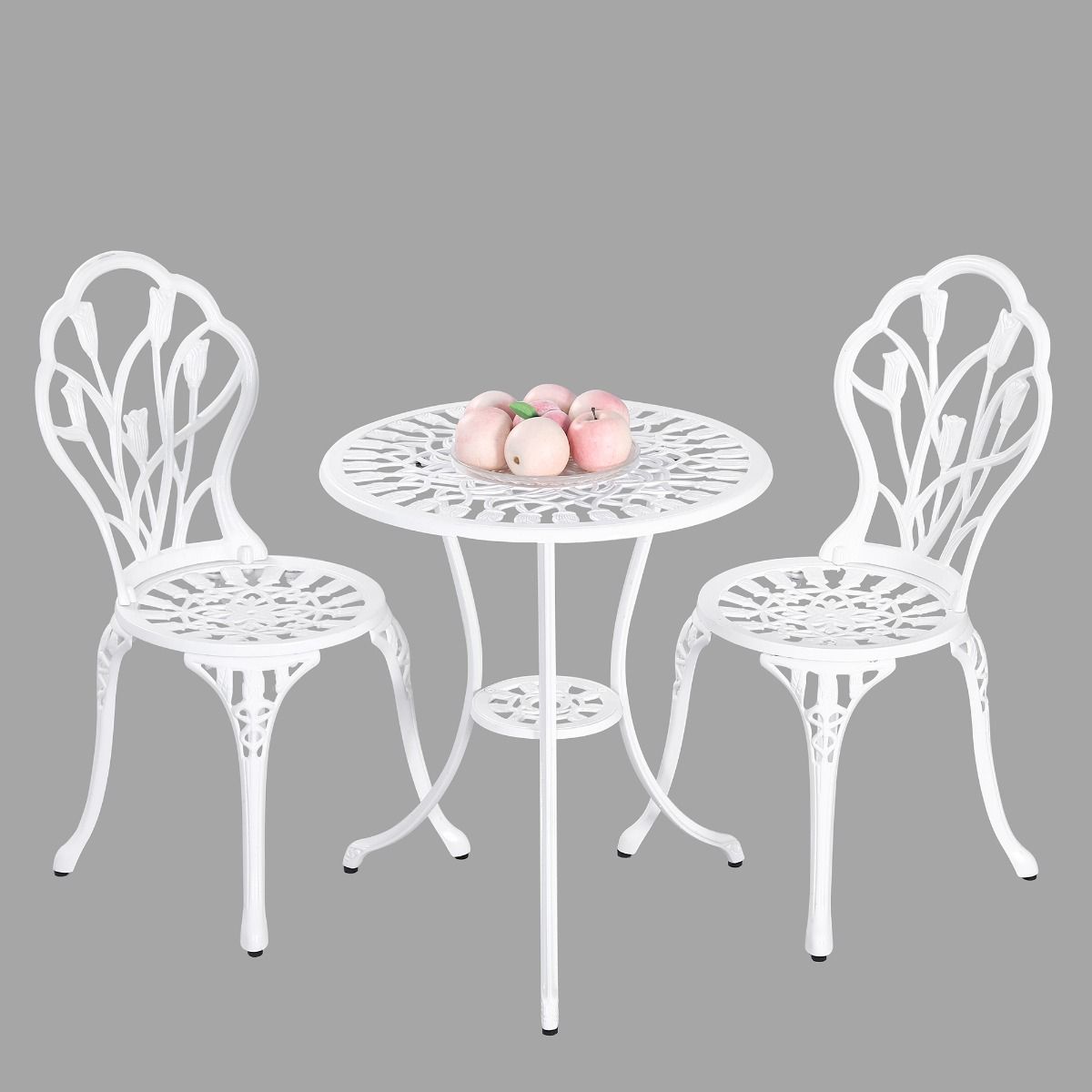 2 Seater Dominique Cast Aluminium Bistro Set - 0