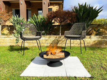 Black Lassen Cast Iron Fire Pit - 0