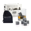 Whiskey Stones Ice Melts - 9 Reusable Natural Marble Chilling Scotch Rocks Cubes-1