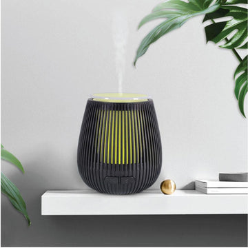 Essential Oil Aroma Diffuser USB - 100ml Black Portable Ultrasonic Car Humidifier - 0