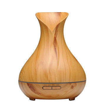 Essential Oil Aroma Diffuser Tulip Light Wood  -Ultrasonic Mist Humidifier - 0