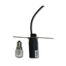 12W 12V Himalayan Pink Salt Lamp - Bud Iron Basket Rock Crystal Light Bulb On/Off Switch-6