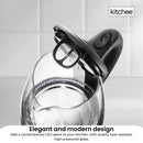 Kitchee 1.7L Glass Electric Kettle LED Light Cordless 360 Water Boiling Jug-3