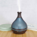 Essential Oil Aroma Diffuser - 400ml Remote Dark Wood Ultrasonic Mist Humidifier-5