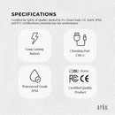 Teeth Water Flosser Rechargeable Cordless Cleaner - Travel Oral Irrigator White-8