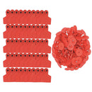 100x Cattle Ear Tags Set - 6x7cm Medium Red Blank Cow Pig Sheep Livestock Label-1
