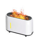 Essential Oil Aroma Diffuser and Remote - White 240ml Flame Fire Style Air Humidifier-3