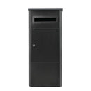 Parcel Delivery Drop Box Mailbox - Secure Home Package Locker 38x38x90cm Black-3