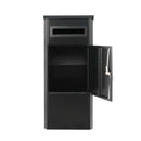Parcel Delivery Drop Box Mailbox - Secure Home Package Locker 38x38x90cm Black-6