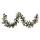 Christabelle 2.7m Christmas Garland Snowy with LED Lights Stamford Spruce Tree Decoration Ornament-3