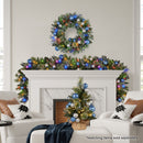 Swishmas 61cm Blue Collection Multicolour Pre-Lit Christmas Wreath-9