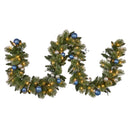 Christabelle 274cm Blue Collection Multicolour Pre-Lit Christmas Garland-2