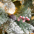 Christabelle Snowy Crown Pine 2.3m Multicolour Pre-Lit Christmas Tree with 1453 Tips-7