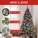 Christabelle Snowy Crown Pine 2.7m Multicolour Pre-Lit Christmas Tree with 2429 Tips-10