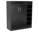 Sarantino 21 Pairs Shoe Cabinet Rack Storage Organiser 80 x 30 x 90cm in Black-1