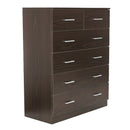 Sarantino Tallboy Dresser 6 Chest Of Drawers Cabinet Storage 85 x 39.5 x 105 in Brown-1