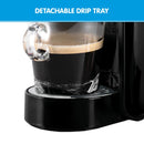 Pronti HomeMaid 3-in-1 Coffee Machine Multi-Capsule Pods and Ground Coffee Nespresso & Caffitaly Compatible CM-511HM-8