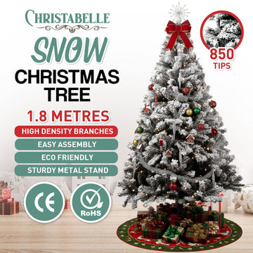 Christabelle Snow-Tipped Artificial Christmas Tree 1.8m - 850 Tips - 0