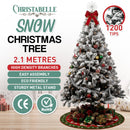 Christabelle Snow-Tipped Artificial Christmas Tree 2.1m 1200 Tips-2