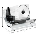 Pronti Electric Deli and Food Slicer with Adjustable Thickness - White-3