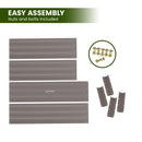 Wallaroo Garden Bed 120 x 60 x 30cm Galvanized Steel - Grey-7