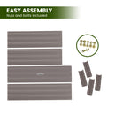 Wallaroo Garden Bed 120 x 90 x 30cm Galvanized Steel - Grey-7