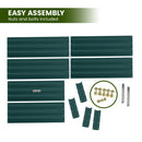 Wallaroo Garden Bed 150 x 90 x 30cm Galvanized Steel - Green-7