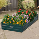 Wallaroo Garden Bed 210 x 90 x 30cm Galvanized Steel - Green-8