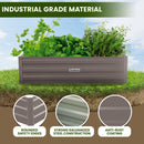 Wallaroo Garden Bed 210 x 90 x 30cm Galvanized Steel - Grey-6