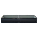 Wallaroo Garden Bed 240 x 120 x 30cm Galvanized Steel - Black-3
