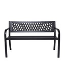 Wallaroo Steel Outdoor Garden Bench - Lattice-6